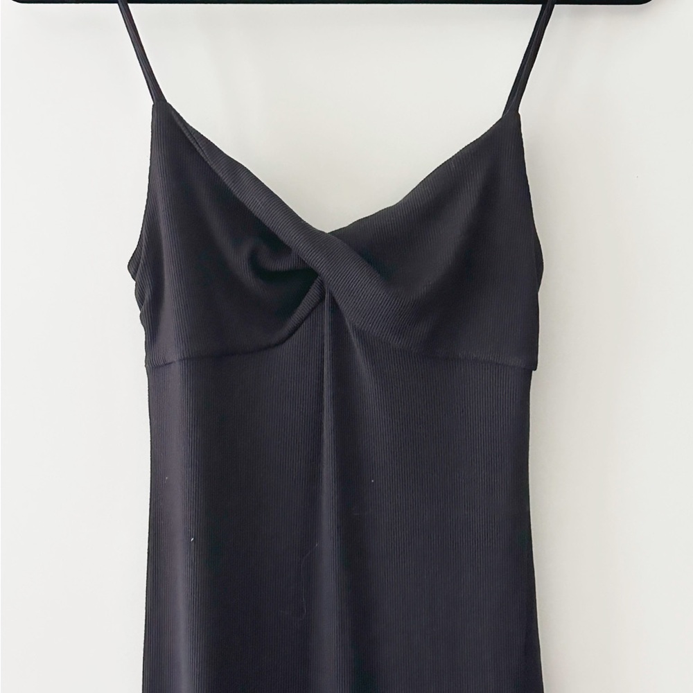 Aritzia Wilfred Meridian Midi Black dress - small